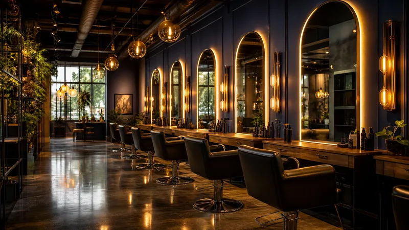 Bright salon interior with styling chairs, How to Start a Hair Salon in North Dakota
