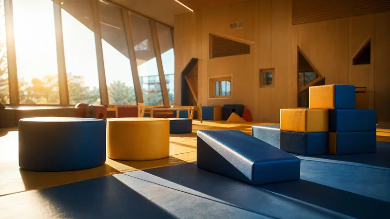 Sunlit playroom with soft blocks, How to Start a Child Care Business in North Dakota