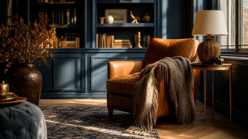 Sunlit sitting room with an armchair and blanket, How to Start a Home Care Business in North Dakota