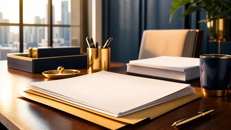 Business formation paperwork on a desk, North Dakota Annual Report